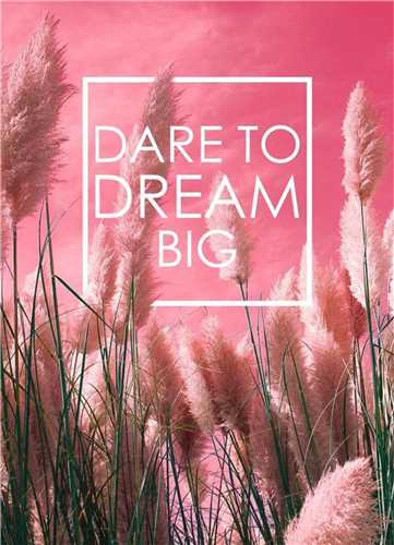 تابلو Dare To Dream Big سانتی متر 13*18