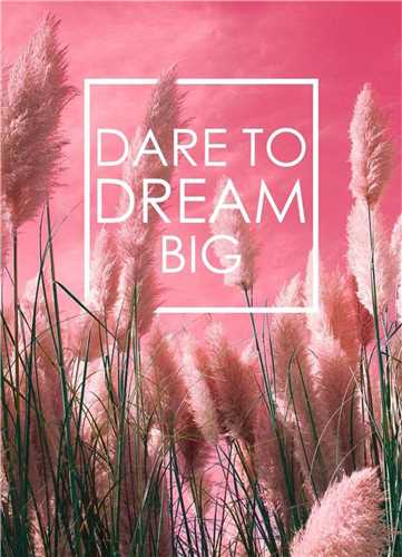 تابلو Dare To Dream Big  سانتی متر 13*18