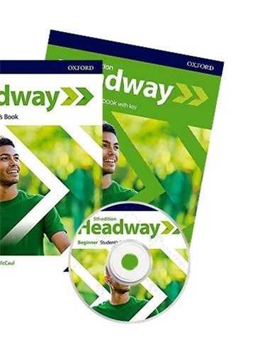 Headway( Beginner) (ویراست پنجم)( کتاب دانش آموزو کتاب کاروپاسخ نامه و سی دی )(رهنما )