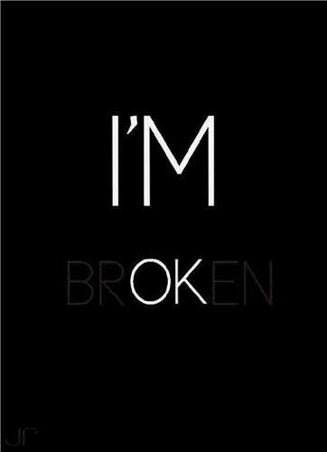 تابلو IM BrOKen سانتی متر 13*18