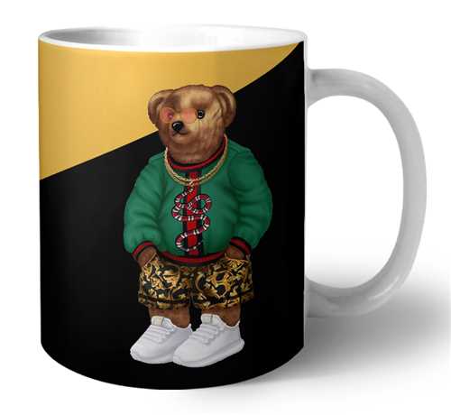 ماگ Polo Bear(مشکی و زرد)کد2237