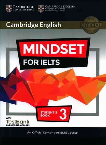 Cambridge English Mindset for ielts (3)(کتاب دانش آموزش و سی دی و بانک آزمایش )(جنگل)