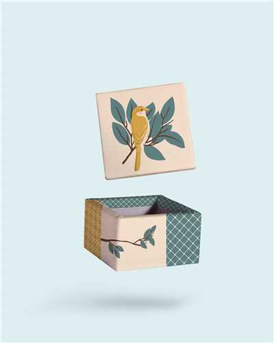 کیت باکس چوبی پارچه ای (سایز یک)(1018)