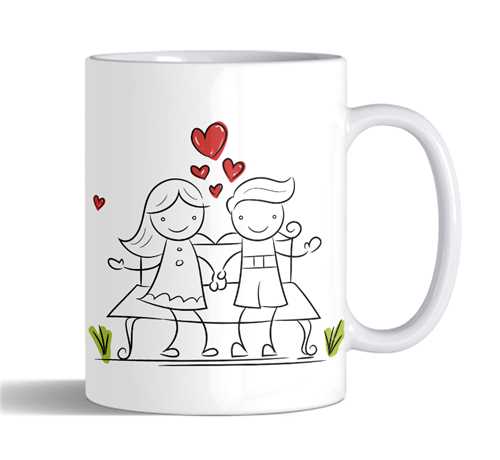ماگ عاشقانه(نیمکت عشق)کد2342