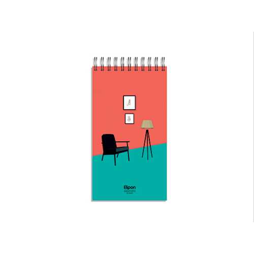 دفتر یادداشت 80 برگ سیمی (12*22)(2646252)