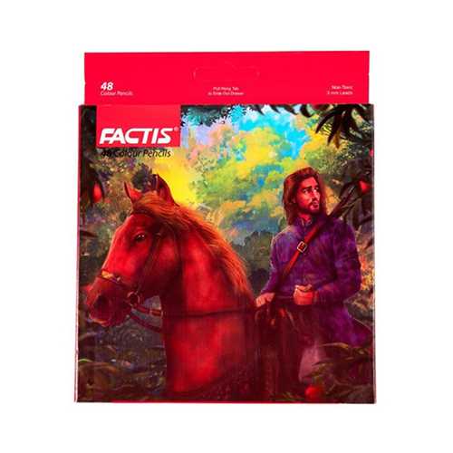 مداد رنگي مقوايي 48 (فکتيس)