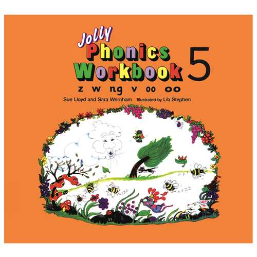 Jolly Phonics 5 (z-w-ng-v-oo)( کتاب کار ) (جنگل)
