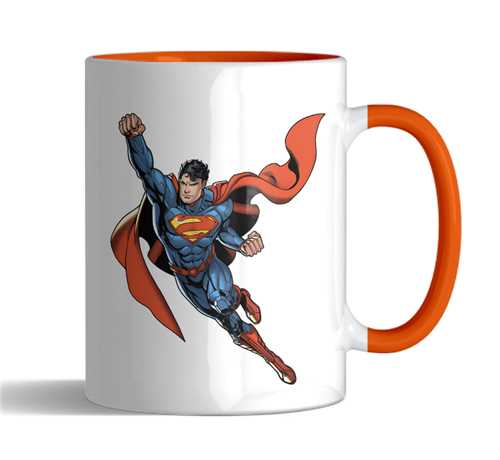ماگ Superman تورنگی(نارنجی)کد2514