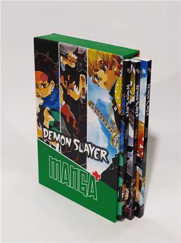 مانگا پلاس 3 جلدی انگلیسی شیطان کش Demon Slayer قابدار 