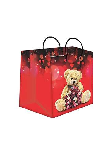 ساک کادويي طرح دار (کد5485) (سايز 17*20)