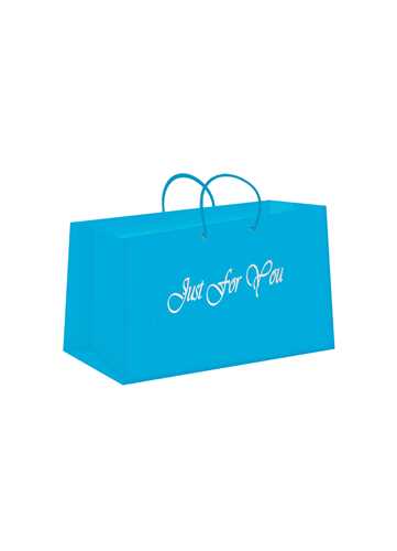 ساک کادویی طلاکوب آبی (کد 53805)(23*15)