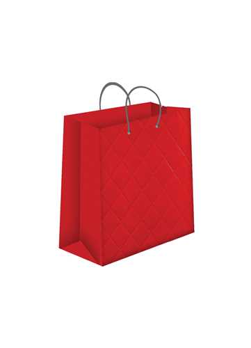 ساک کادویی برجسته قرمز(کد 50705)(28*36)