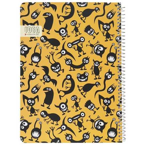 دفتر 60 برگ وزیری (سیمی) (مانستر)(ایده)