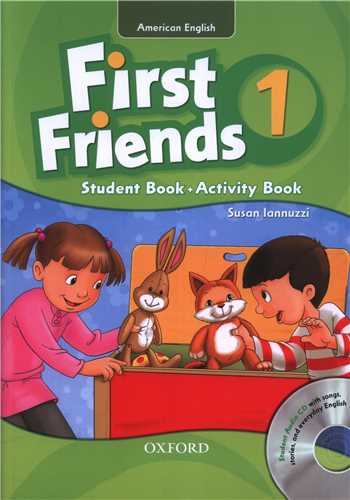 American First Friends 1 (Student Book + Activity Book) + QR (وزیری) (جنگل)