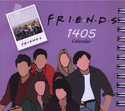 تقويم هفتگي فرندز 1405 (ميني)(در 2 طرح)(دوران)