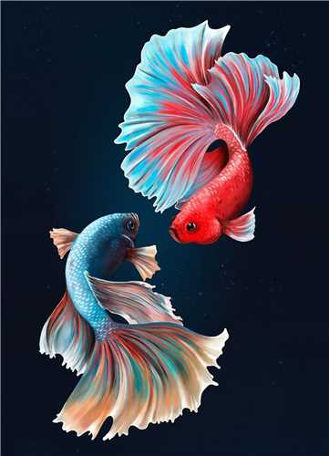 تابلو نقاشی ماهی