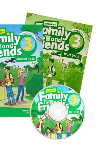 American Family And Friends 3 (ویراست دوم)(کتاب دانش آموز و کتاب کار و سی دی )(جنگل)