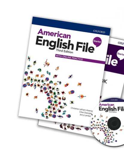 American English File (Starter) (ويراست دوم)(کتاب آموزش و کتاب کار و سي دي)(جنگل)
