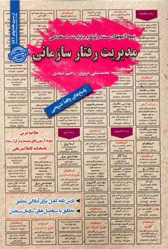 نمونه آزمونهای استخدامی مدیریت رفتار سازمانی