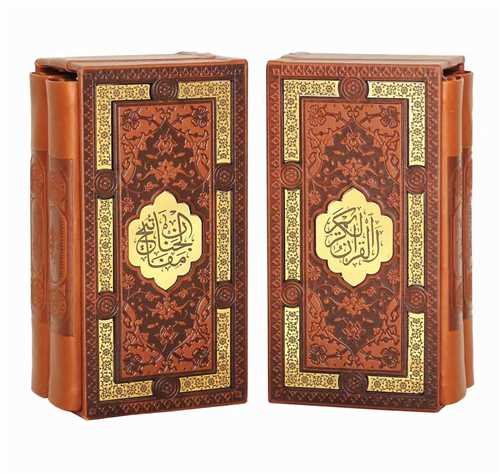 مفاتيح ملکوت (قرآن و مفاتيح)(کاغذ سبک)(چرم)(ليزري)(پالتويي)(قابدار) (112740)(پيام عدالت)
