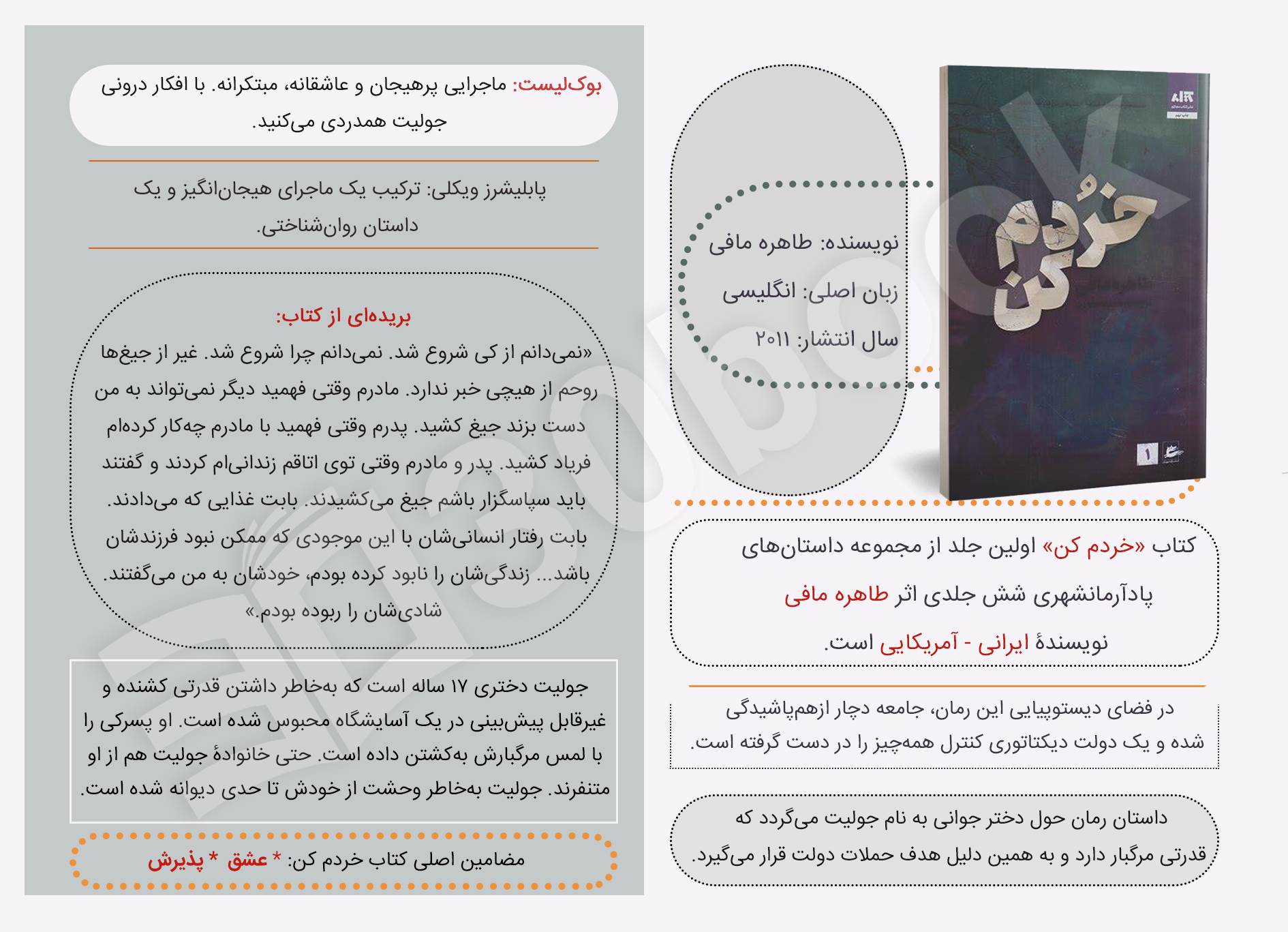 اینفوگرافیک کتاب خردم کن