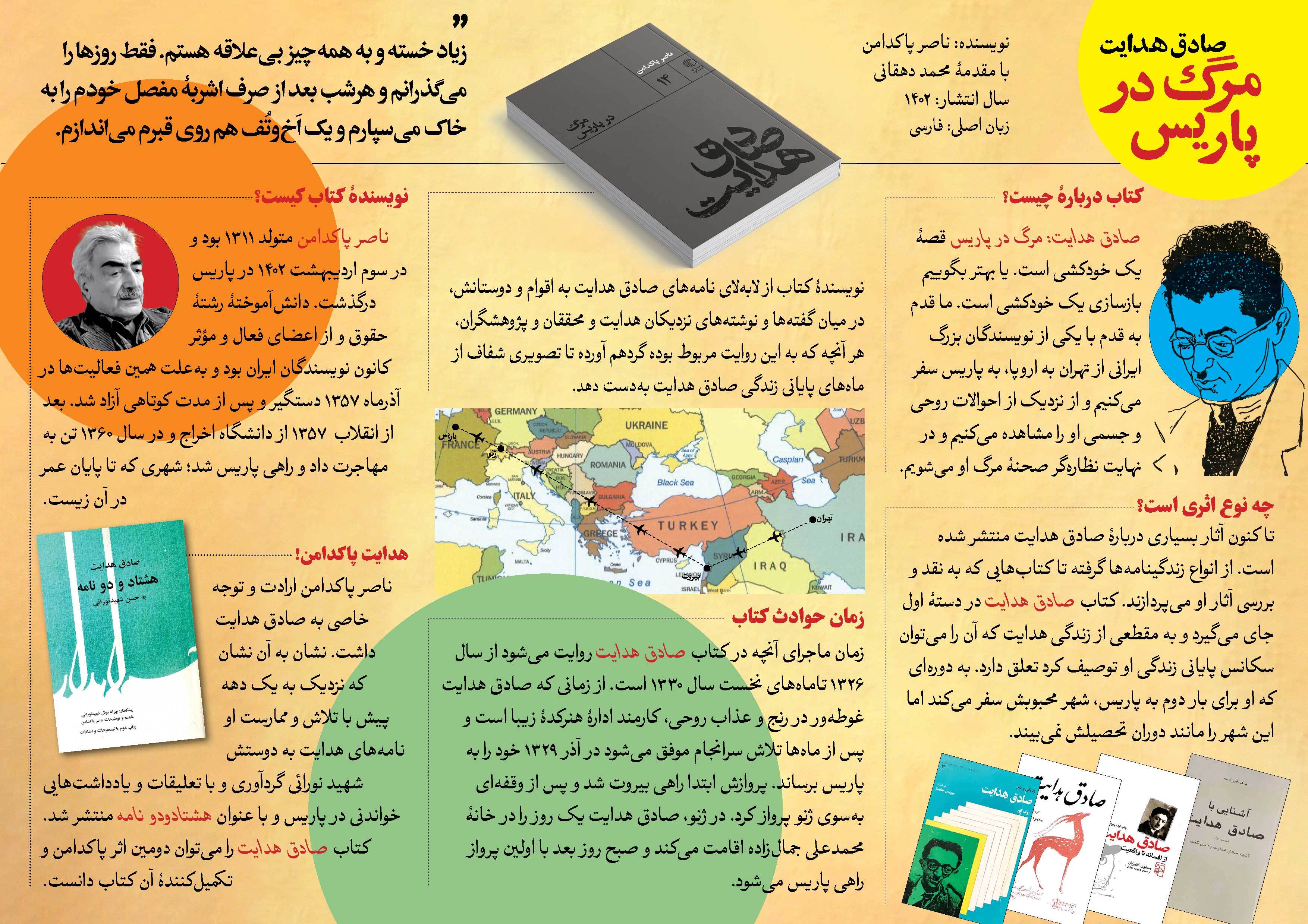 صادق هدايت : مرگ در پاريس